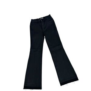 DL1961 Bridget boot Black coated high rise stretch denim instasculpt crop Jean